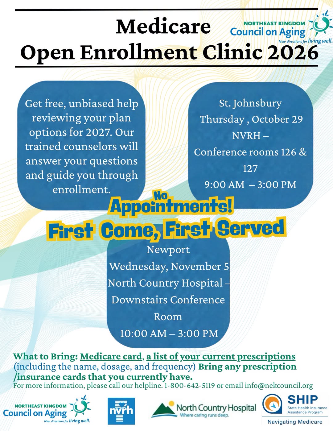 Medicare Open Enrollment Clinic 2026